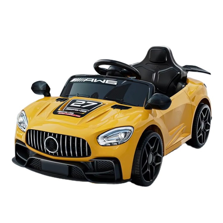 Voiture électrique enfant Mercedes AMG GT - 2-7 Ans - JAUNE