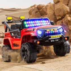 4x4 électrique XXL  2 Places - Enfant 2-8 Ans - ROUGE