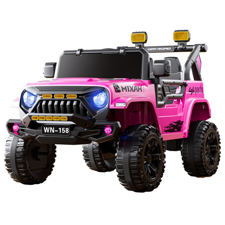 4x4 électrique XXL  2 Places - Enfant 2-8 Ans - ROSE