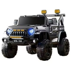 4x4 électrique XXL  2 Places - Enfant 2-8 Ans - NOIRE