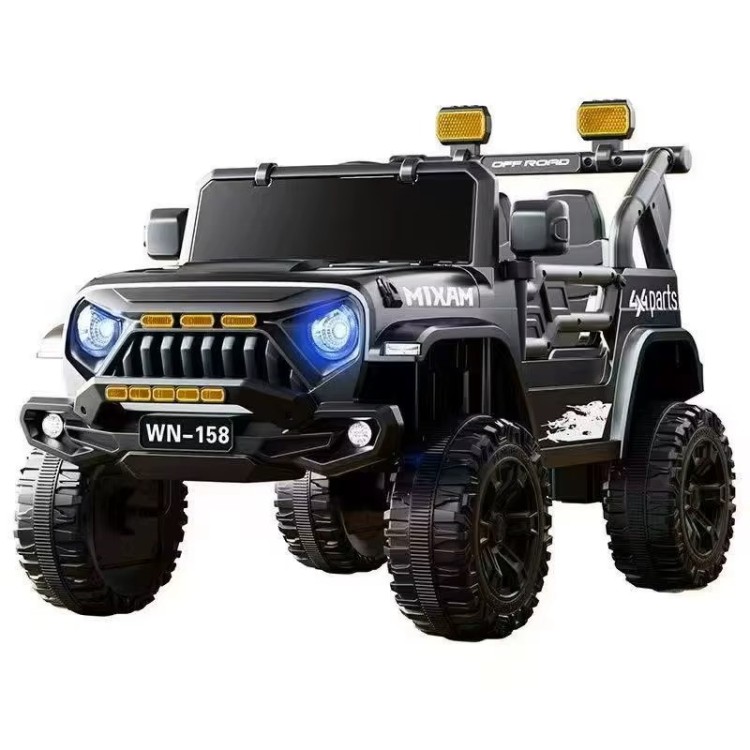 4x4 électrique XXL  2 Places - Enfant 2-8 Ans - NOIRE