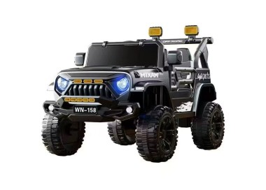 4x4 électrique XXL  2 Places - Enfant 2-8 Ans - NOIRE