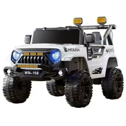 4x4 électrique XXL  2 Places - Enfant 2-8 Ans - BLANC