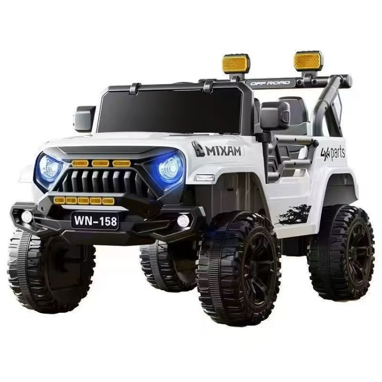 4x4 électrique XXL  2 Places - Enfant 2-8 Ans - BLANC