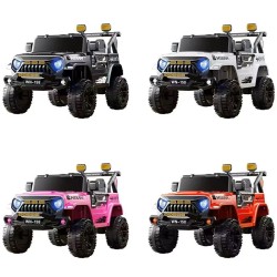 4x4 électrique XXL  2 Places - Enfant 2-8 Ans - BLANC