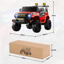 4x4 électrique XXL  2 Places - Enfant 2-8 Ans - ROSE