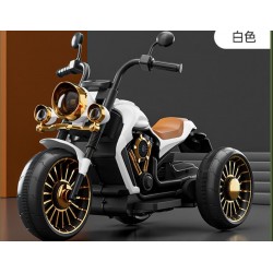 Moto électrique Harley enfant 2-8 ans BLANC