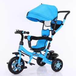 Tricycle bébé et Enfant 5 en 1 évolutif BLEU