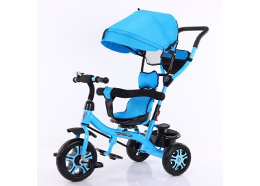 Tricycle bébé et Enfant 5 en 1 évolutif BLEU