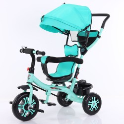 Tricycle bébé et Enfant 5 en 1 évolutif VERT