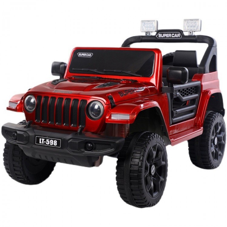 Jeep électrique 4x4 2 places enfant 2-8 ans ROUGE