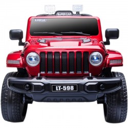 Jeep électrique 4x4 2 places enfant 2-8 ans ROUGE