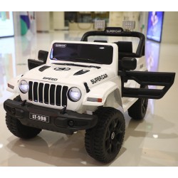 Jeep electrique 4x4 2 Places - Enfant 2-8 Ans - BLANC