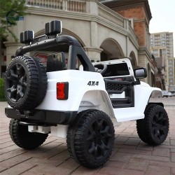 Jeep électrique 4x4 2 places enfant 2-8 ans BLANC