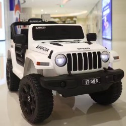 Jeep électrique 4x4 2 places enfant 2-8 ans BLANC