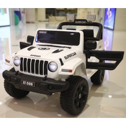 Jeep électrique 4x4 2 places enfant 2-8 ans BLANC