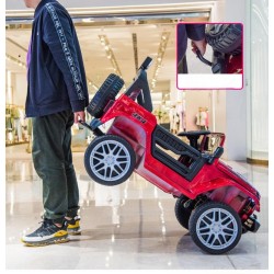 Jeep electrique 4x4 2 Places - Enfant 2-8 Ans - ROUGE