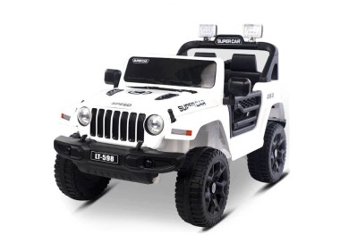 Jeep electrique 4x4 2 Places - Enfant 2-8 Ans - BLANC