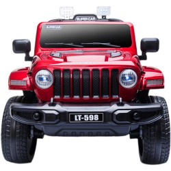 Jeep electrique 4x4 2 Places - Enfant 2-8 Ans - ROUGE