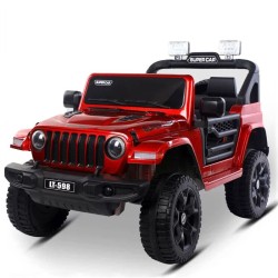 Jeep electrique 4x4 2 Places - Enfant 2-8 Ans - ROUGE