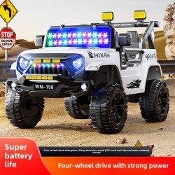4x4 électrique XXL 2 Places - Enfant 2-8 Ans BLANC
