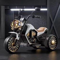 Moto electrique Harley - Enfant 2-8 Ans - BLANC